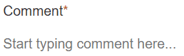 Comment prompt