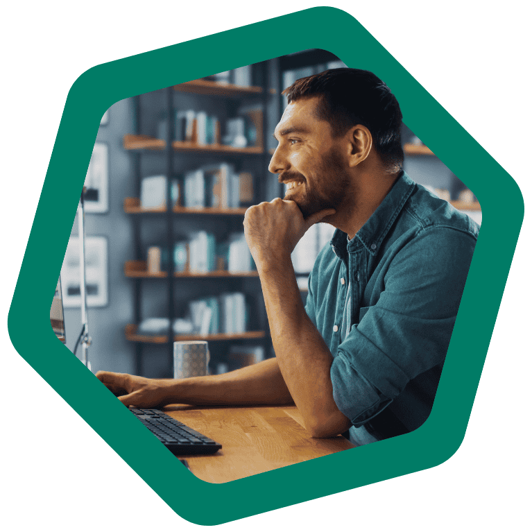 Medical sales rep in a virtual meeting with a healthcare provider